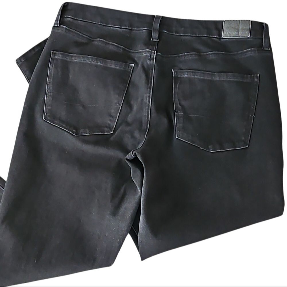 American Eagle Dream Stretch Curvy Hi-waisted Black 12 - Picture 3 of 11